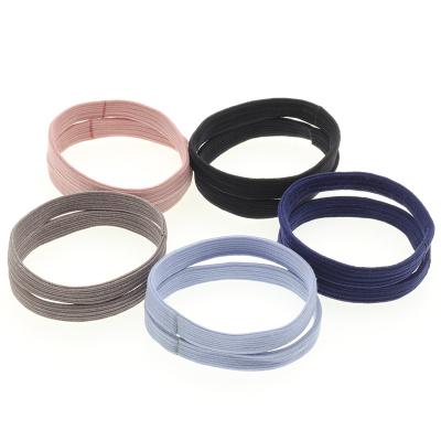 China Environmental Friendly Custom Package Hair Ring Elastic Band Hair Elastic Rope for sale