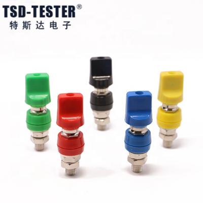 China M8*63.5mm 30V-60V/MAX.60A 5colors 4mm Residential/General Purpose Nickel Plated High Voltage Binding Post for sale