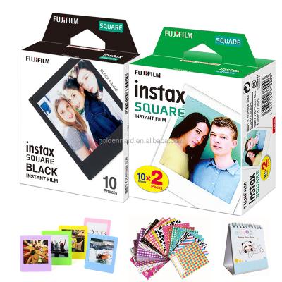 China FujiFilm Instax Instant Photo Sheets 20 Square Film 20 Sheets White Black Edge 10+ Sheets Compatible With FujiFilm Instax Square 86*72mm for sale