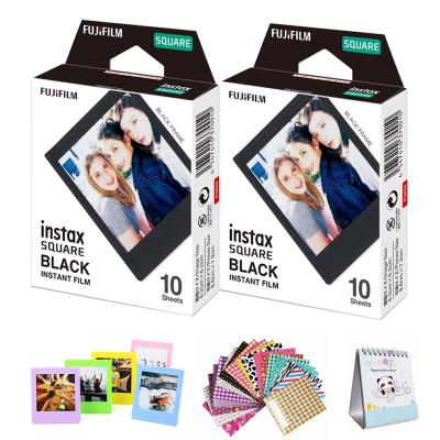 China Beautiful Fujifilm Instax Square Black Film 2 Boxes (10 photo sheets per box) compatible with FujiFilm Instax SQ6, SQ10 and SQ20 Square for sale