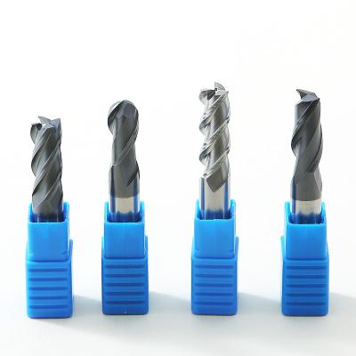 China CNC Process Tungsten Carbide Three-blade 45 Degree Cemented Carbide Milling Cutter for sale