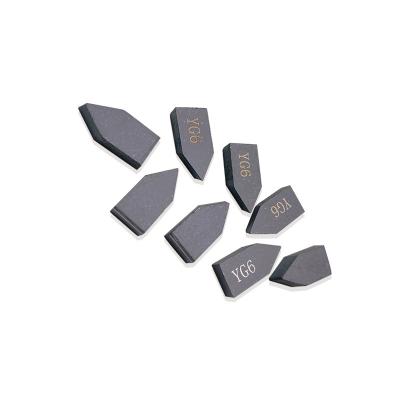 China Durable and wear-resistant Cemented Carbide YG6 C120 C122 C125 welding blade type tungsten carbide tips for sale