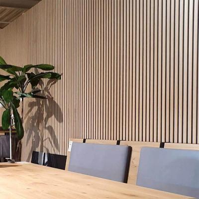 China Modern Acoustic Wood Slat Wall Panels Sound Absorb Wood Strip for sale