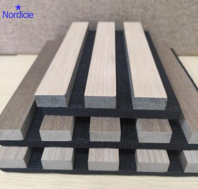 China China Manufacturer Modern Soundproof Slat Wall Panels Akupanel Colors PET Sound Panel for sale