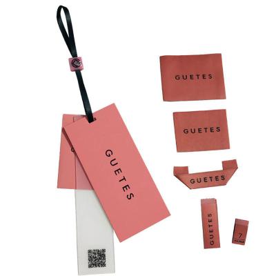 China Recoverable Printed Logo Clear Pvc Hangtags Garment Clothes Custom Hang Tags Luxury Swing Tags Set String Pin Design Paper Clothing Tag for sale