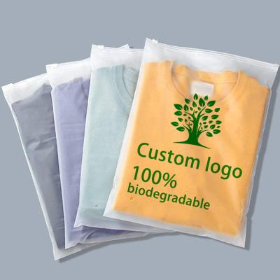 China Recyclable Custom Cellophane Biodegradable Polybag Packaging Clear Plastic pla Poly Bag With Suffocation Warning Bags for sale