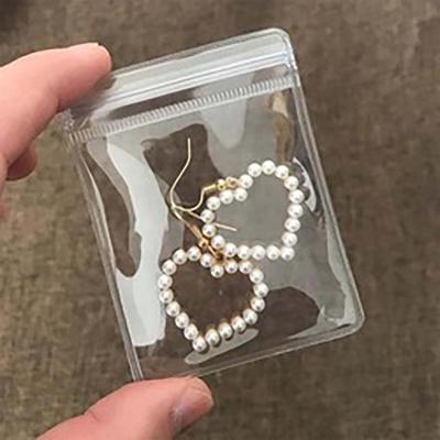 China Recyclable 2022 Fashion Clear Plastic Self Sealing Zipper Storage Bags PVC Reusable Antioxidant Jewelry and Jade Sealed Packaging Bags for sale