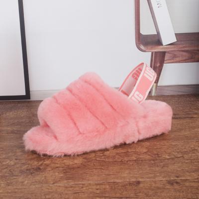 China 2021 Fashion Trend Comfortable Women's Slippers Winter Sheepskin Fur Warm Slippers for sale