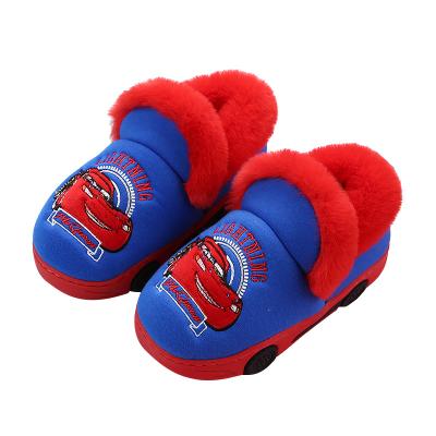 China Fashion trend wholesale and new comfortable plush child wool indoor outdoor warm and non-slip home slippers for sale