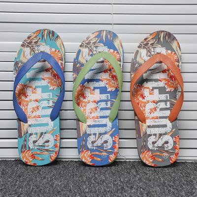 China 2021 Summer New Flip Flops Beach Slippers Casual Men's Recyclable Beach Slippers for sale