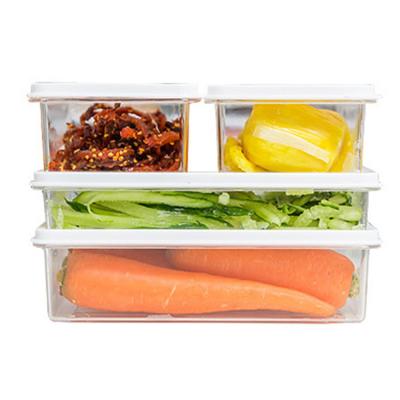 China Sustainable Containers Plastic Food Storage Box For Vegetable Food Storage With Lid Storage Box Food for sale