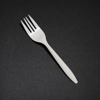 China Tableware Biodegradable Biodegradable Disposable White Fork for sale