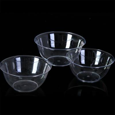 China 6.5oz Disposable PS Clear Packaging Disposable Plastic Bowl Serving Plastic Bowl For Salad for sale