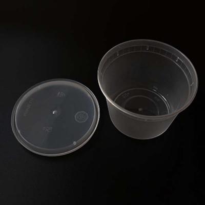 China High Quality Clear Plastic Microwavable Disposable 16oz Food Container With Lid for sale