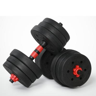 China Home Use Weightlifting Environmental Plastic Cement Concrete Material Dumbbell for sale