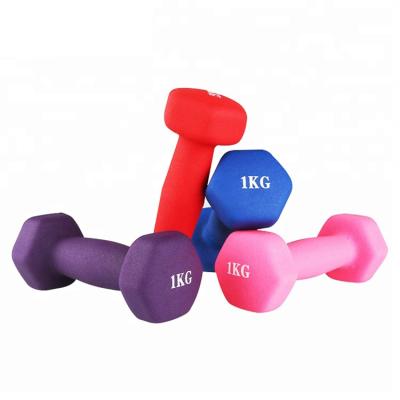 China China Universal Production And Wholesale Men Gym Weights Pink PVC Vinyl Dumbbells for sale