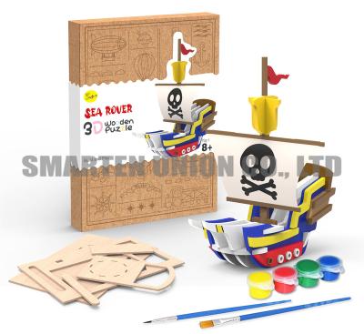 China wooden pirate ship SHK41 SHK41 3D puzzle for sale