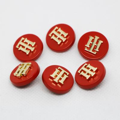 China Fancy copper alloy army uniform suit 30mm coat gold blazer leg buttons nickel free metal sewing factory price for sale