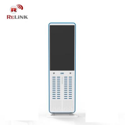 China Portable Chain Store Advertising Mobile Phone Rent Sharing Power Bank Station Power Bank Rental Vending Machine for sale