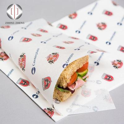 China Food Grade Recyclable Custom Packaging Use Ggreaseproof Printed Baking Paper For Food With Wax for sale