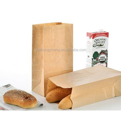 China Manufacturer Wholesale Custom Size Custom Printed Sandwich Recyclable / Toast / French Bread Kraft Paper Bags for sale