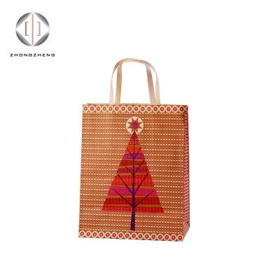 China New China Factory Recyclable Carry Clothing Packaging Free Sample Christma Gift Custom Luxury Paper Bag for sale