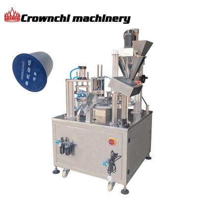 China Automatic capsule k cup coffee powder food coffee filling and sealing machine with nitrogen for sale