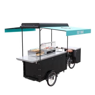 China food & Customized Beverage Factory Bicycle 3 Wheels Tricycle Vending Hot Dog Ice Cream Coffee Bicycle for sale