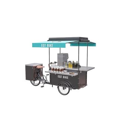 China food & Beverage Factory Fast Food Tricycle / Cafe Selling Cart / Cafe Bike for sale