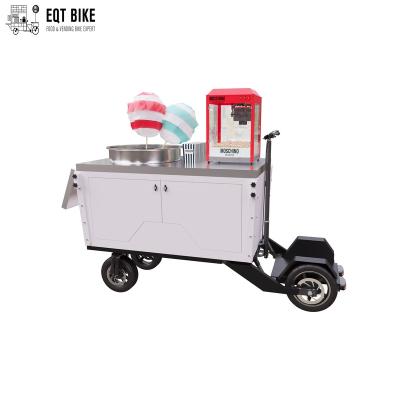 China Retail Hot Commercial Sugar Making Cotton Candy Floss Machine Cheap Automatic Scooter Trolley for sale