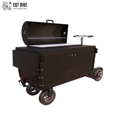 China Retail Mobile BBQ Hot Dog Food Cart Snack Scooter Grocery Car for sale