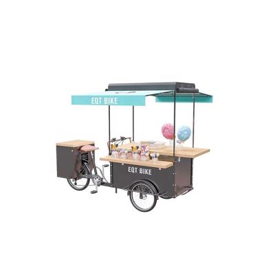 China New street snack cart coffee cart mobile cold drink cart cotton candy bike for sale