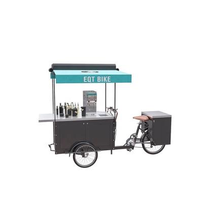 China Hot vending fast food coffee/cold drink tricycle vending cart/coffee bike for factory direct sale for sale