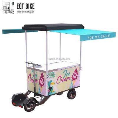 China Mobile bakery ice cream bike trailer fast food truck tricycle food cart for sale