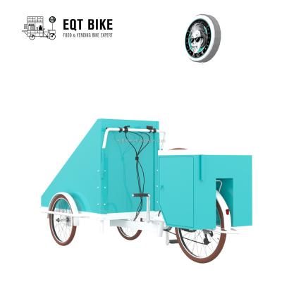 China Cargo Customized Electric Wooden Flower Cart Display for sale