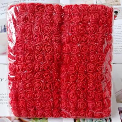 China 2021 Hot Sale 144pcs/Pack Eco-friendly Artificial Roses Flowers Wedding Decoration Artificial Rose Flower Head Mini PE Foam Rose Flower for sale