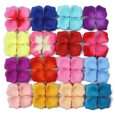 China Hot Selling Silk Rose Petals Simulation Petals Wedding Fabric 100 Petal Cloth 100 Cross Border Hot Selling Petals Manufacturer Direct Sales for sale