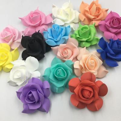 China Wholesale Eco-friendly 8cm PE Chicken Mouth Flower Foam Artificial Flower Simulation Flower Wedding Rose for sale