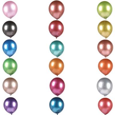 China High Quality Pearl White Gold Decoration Graduation Party Suppies Birthday Metallic Balloons for sale