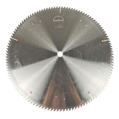 China Aluminum Alloy Saw Blade Carbide 600X5.0X30X120T Large Aluminum Metal Cutting Industrial Circular Miter Saw Blade For Door And Window for sale