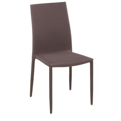 China Comfortable Restaurant Home Used Dining Chairs PU Upholstered Dining Chair With Low Price for sale