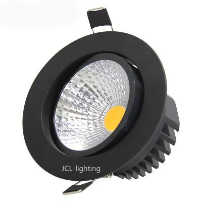 China 2021 modern new spot led lights black color led downlight CE RoHS led downlight for sale