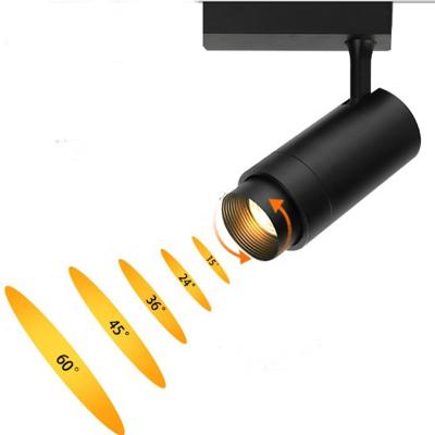 China Modern beam angle adjustableled track spot light COB chip led magnetic track light high lumen led track lights for sale