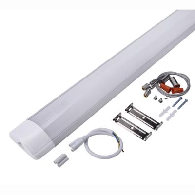 China Office Warehouse Supermarket Linkable High Lumen Led Linear Light Plastic Material Led Latte Light 18W 36W Led Linear Light for sale