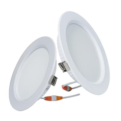 China Height Adjustable Aluminum PC Frameless Round Hole Panel Light Round Led Downlight With PC Cover High Quality Panel Lamp for sale