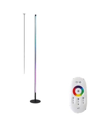 China Modern Black Color RBG Remote Control Standing Tri Metal Led Floor Lamp for sale