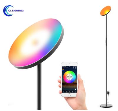 China Modern Remote Control RGB Light Color Changing Tripod Dancing Stand Led Indoor Floor Lamp for sale