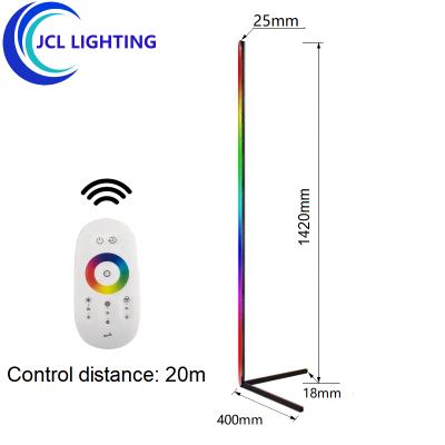 China Stepless Dimmable Modern High End Stand Bedroom RGB Remote Control Smart Floor Lamps For Living Room for sale