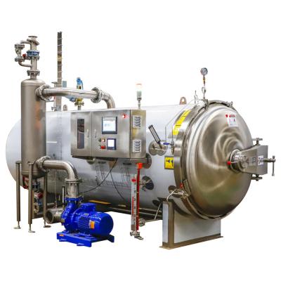 China food & Industrial Beverage Plant Steam Water Jet Sterilizer Retort Autoclave For Cans Foods for sale