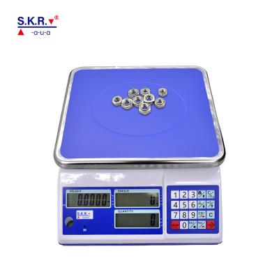 China Calculation Counting Scale Nutsert High Precision Counting Scale Electronic Weighing Scale 300kg Electronic Porcelain for sale